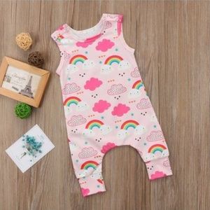 floral pig romper